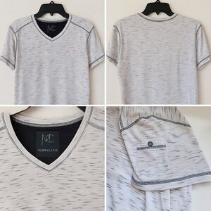 Modern Culture Men's Medium T-Shirt Heather Gray V-Neck Athleisure Streetwear‎